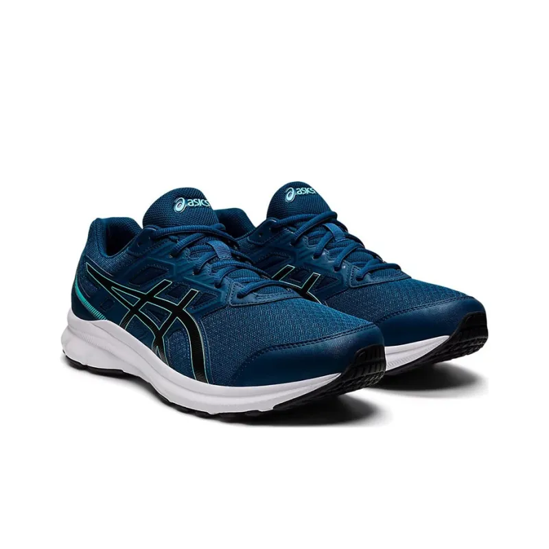 Asics Jolt 3 Anti-Slip Wear-Resistant Low-Top Athletic Shoes Men's Blue Black 4E-Width-2