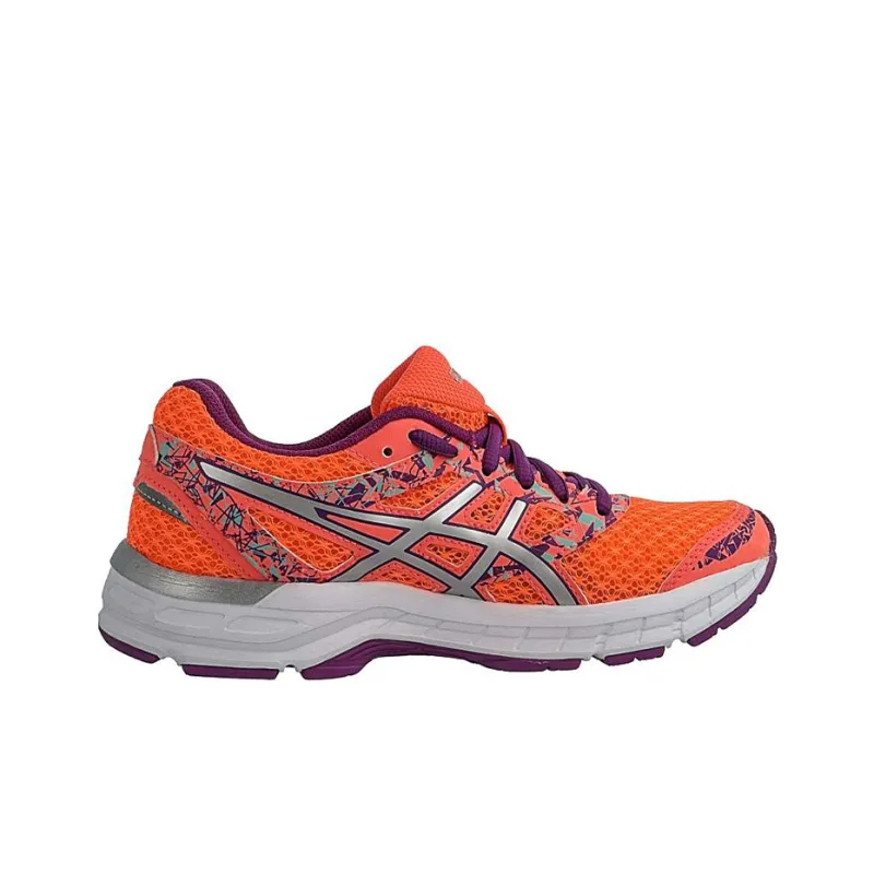 Asics Gel-Excite 4 Anti-Slip Wear-Resistant Low-Top Running Shoes Women's Orange Purple-1