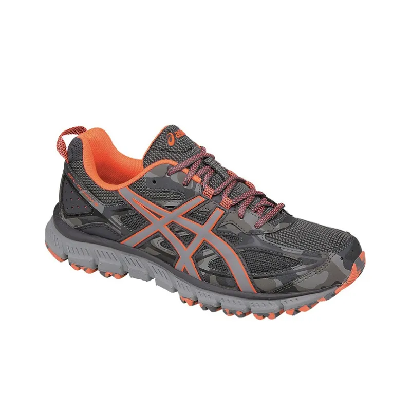 Asics Gel-Scram 3 Anti-Slip And Wear-Resistant Breathable Low-Top Running Shoes Women's Gray Red-2