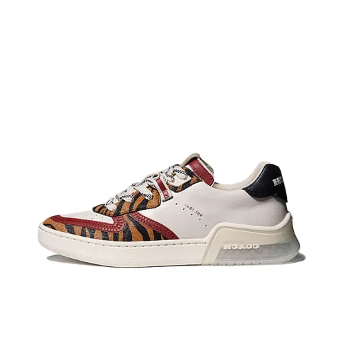 COACH CitySole Stylish Skateboarding Shoes Women's White Brown