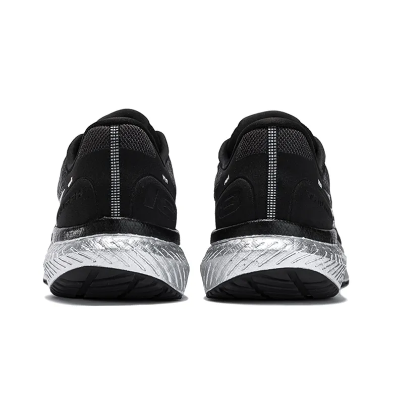 Saucony Triumph 18 Cushioning Anti Slip Wear Resistant Breathability Low Top Training Running Shoes Men's Black Silver-3