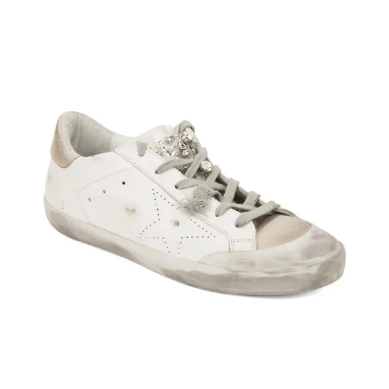 Golden Goose Super Star Stylish Skateboarding Shoes Women's White-3