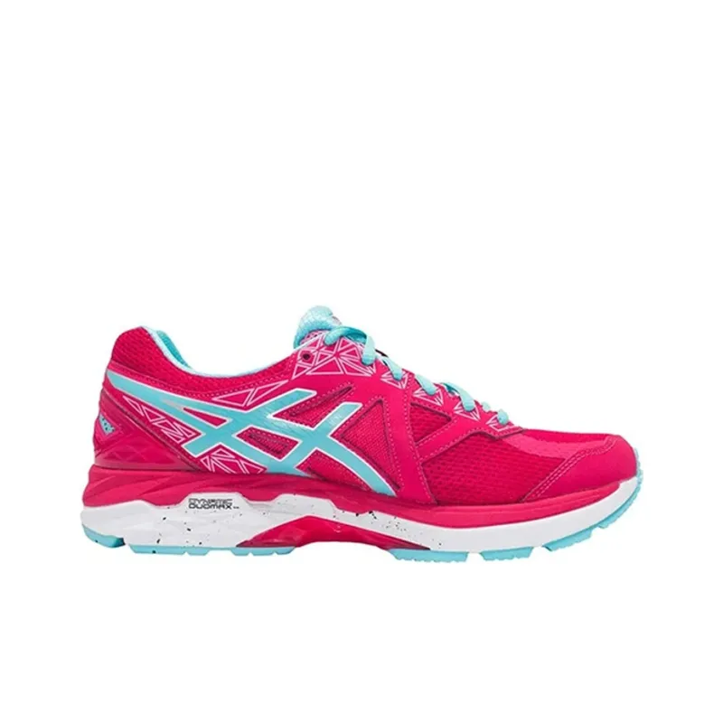 Asics GT-2000 4 Wear-Resistant Low-Top Running Shoes Women's Pink Blue-1