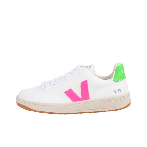 VEJA V-12 Skateboard Shoes Women's Low-Top White