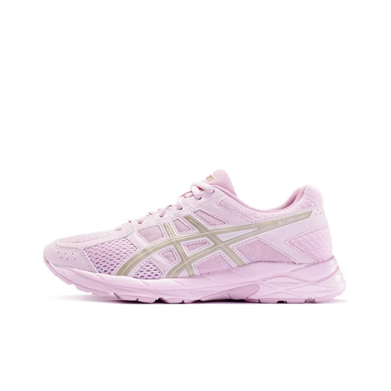 Asics Gel-Contend 4 Anti-Slip And Wear-Resistant Breathable Low-Top Running Shoes Women's Light Purple Gold-0