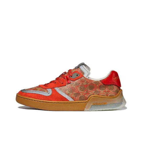 COACH CitySole Skateboard Shoes Men Low-Top Orange