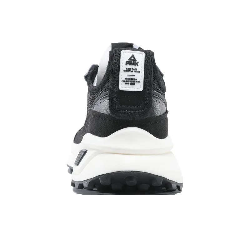PEAK Flick 70s Cushioned Anti Slip And Wear Resistant Lightweight Low Top Running Shoes Women's Black-3
