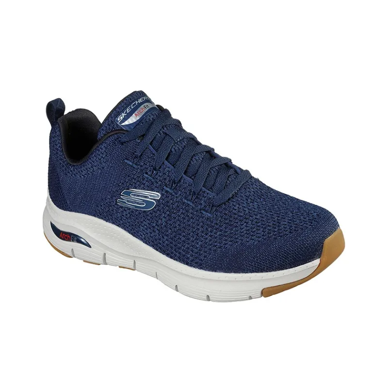 Skechers Arch Fit Paradyme Anti Slip Wear Resistant Low Top Casual Shoes Men's Marine Blue-2