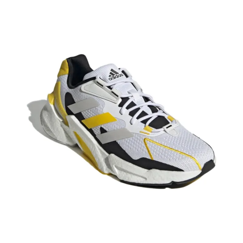 Adidas X9000l4 Durable Cushioning Low-Top Running Shoes Men's White Yellow Black-2