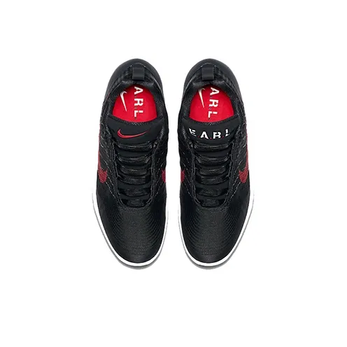 Nike Hyper Adapt Non slip Lightweight Low Top Running Shoes Men's Black White Red-2