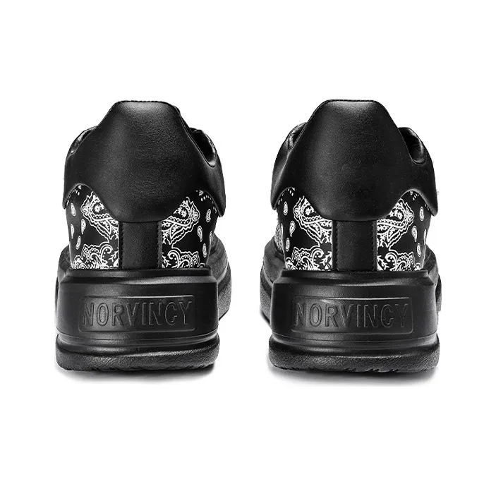 NORVINCY Stylish Skateboarding Shoes Unisex Black-4