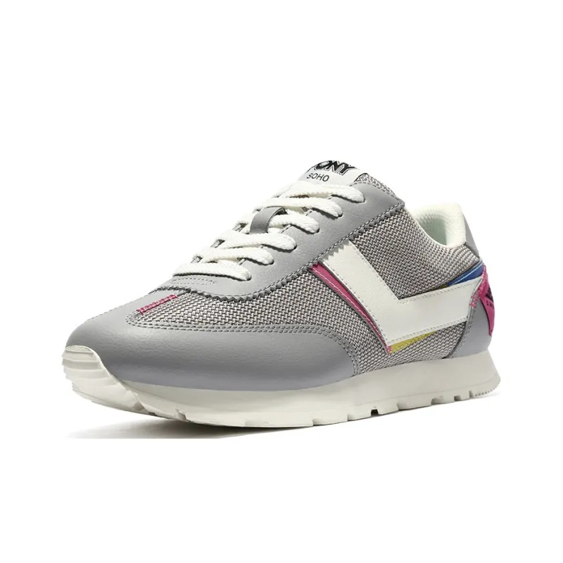 PONY Low Top Running Shoes Women's Gray-1