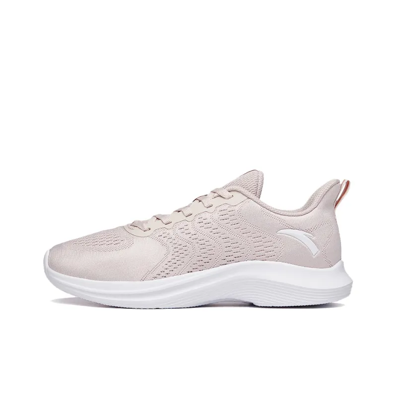 Anta Running Collection Breathable Lightweight And Wear Resistant Low Top Running Shoes Women's Lotus Gray Sports-0