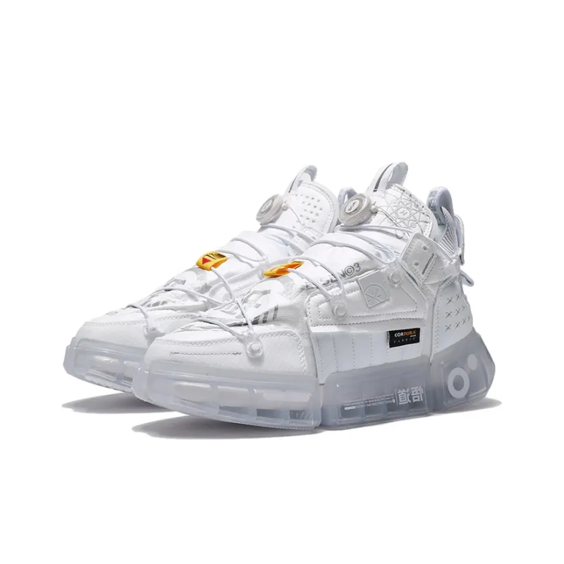 LiNing Essence 2 Futuristic Cushioning, Slip Resistant, And Abrasion Resistant Low Top Casual Shoes Men's White-2