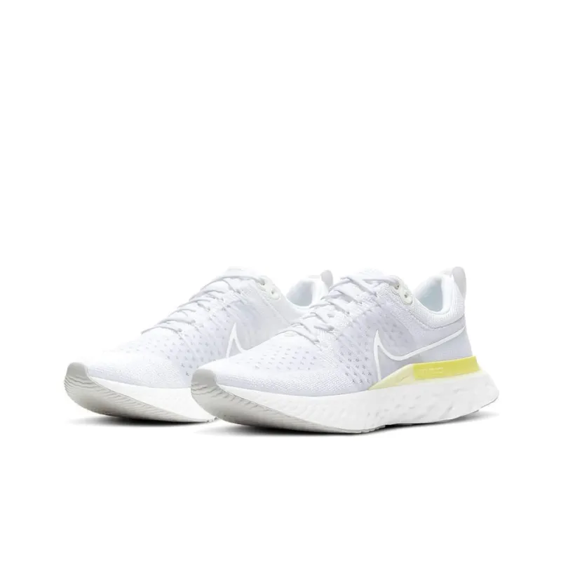Nike React Infinity Run Flyknit 2 White Light Citron Women's-2