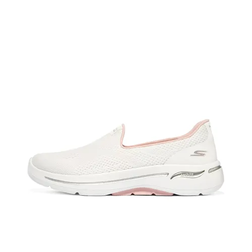 Skechers Go Walk Arch Fit Casual Shoes Women's Low-Top Pink/White