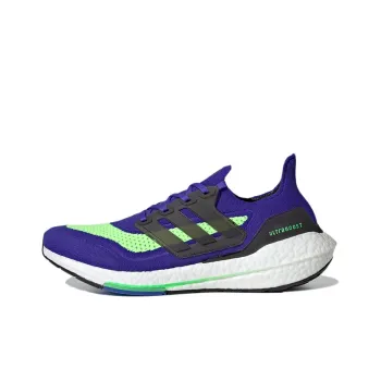 Adidas Ultra Boost 21 Sonic Ink Screaming Green