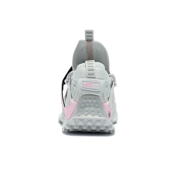 LiNing Casual Shoes Women's Low-Top Light Lime/Pink-3