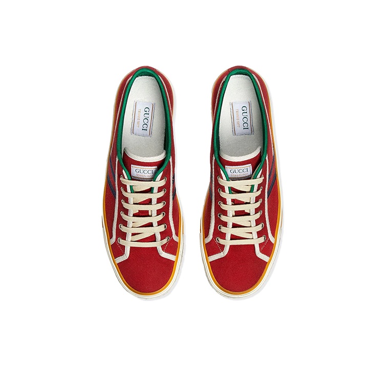 GUCCI Tennis 1977 Stylish Skateboarding Shoes Men's Red Shoe