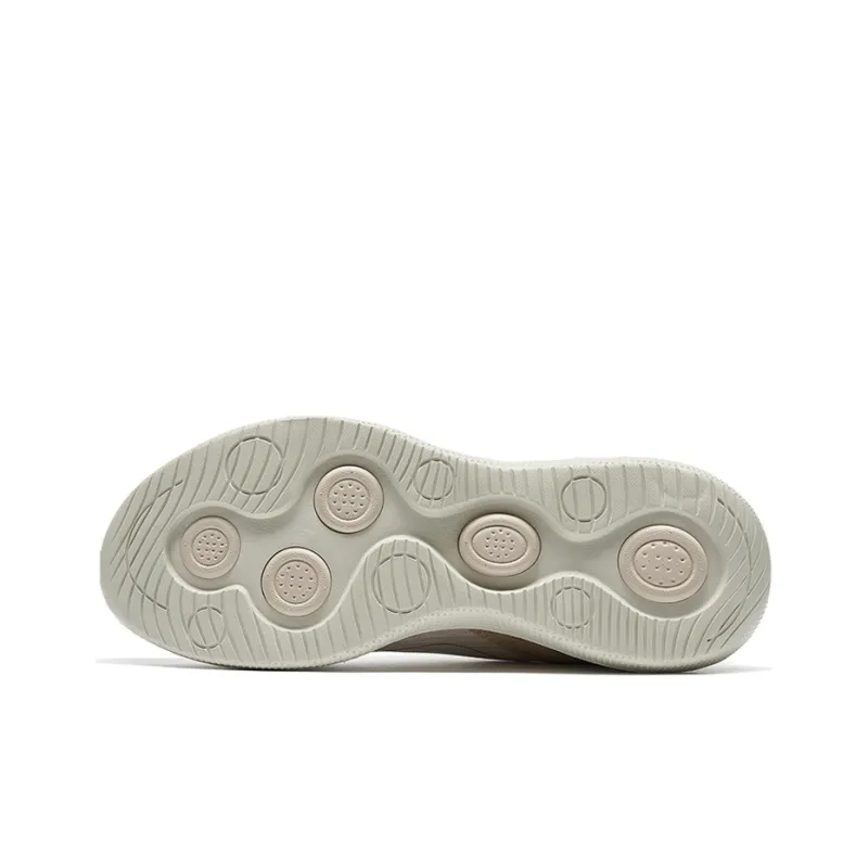 XTEP Soft Cube Running Shoes Women's Low Top Beige/Gray-5