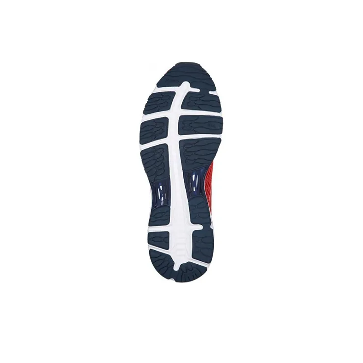 Asics Gel-Cumulus 19 Anti-Slip And Wear-Resistant Breathable Low-Top Running Shoes Men's Red Blue-3