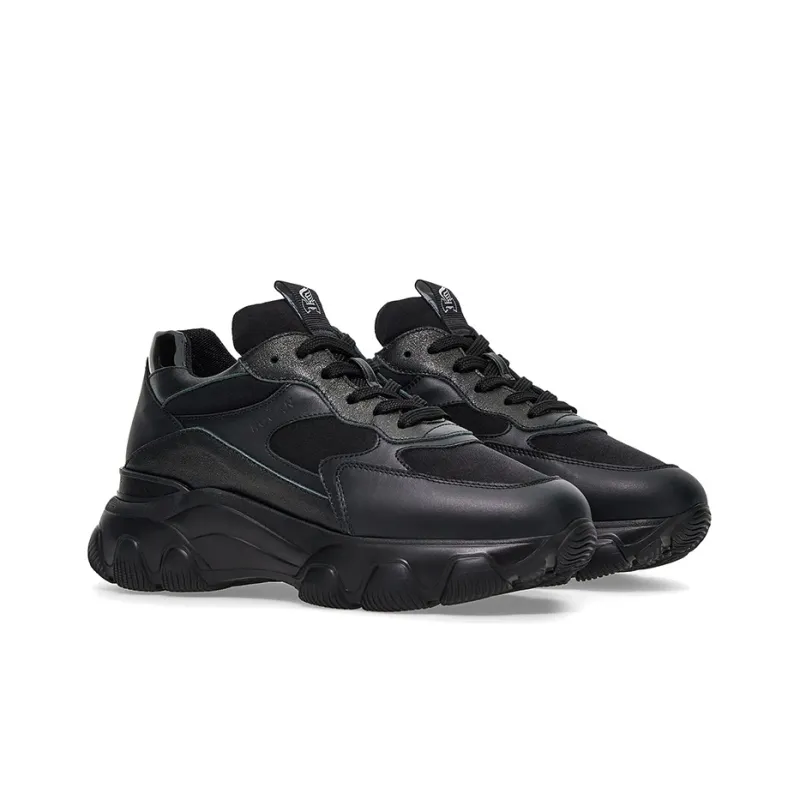 HOGAN Hyperactive Cushioning, Slip Resistant, And Abrasion Resistant Low Top Casual Shoes Women's Black-1