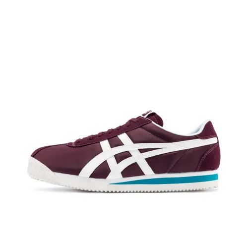 Onitsuka Tiger Corsair Running Shoes Unisex Low-Top Burgundy/White