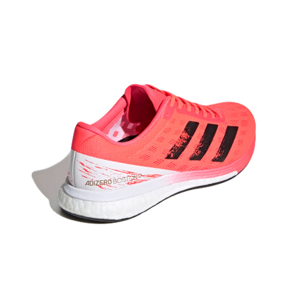 Adidas Adizero Boston 9 Running Shoes Women s Low Top Red White Black POIZON