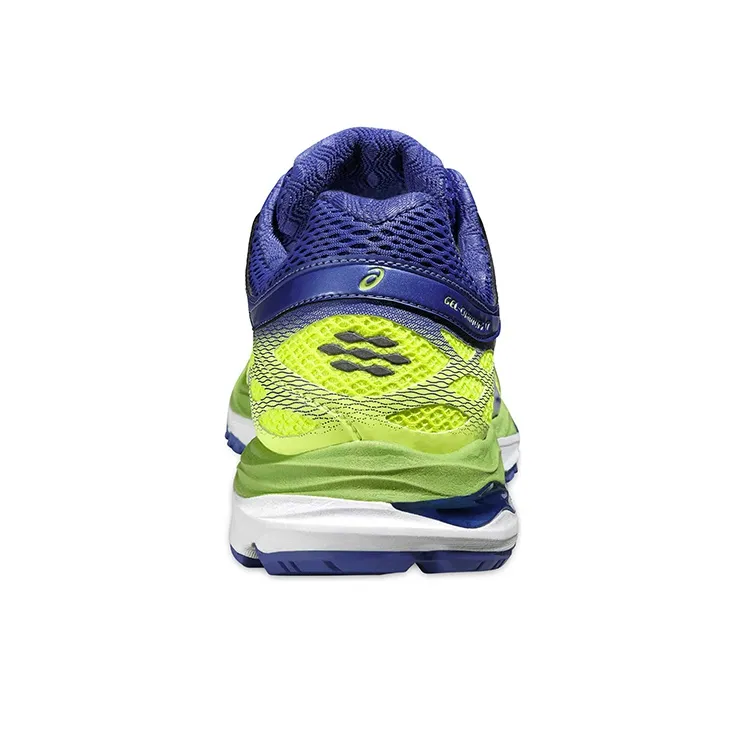 Asics Gel-Cumulus 17 Wear-Resistant Low-Top Running Shoes Women's Neon Yellow-4