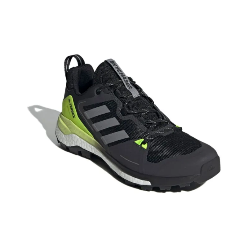 Adidas Terrex Skychaser 2 Breathable Low-Top Trekking Shoes Men's Black Gray Yellow-2