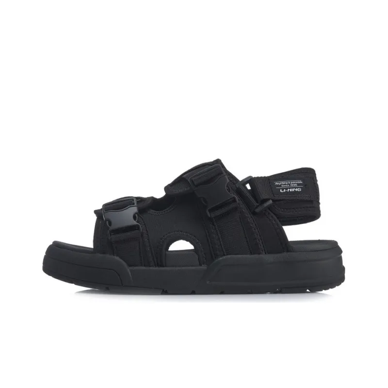 LiNing Coca Beach Sandals Unisex Black-0