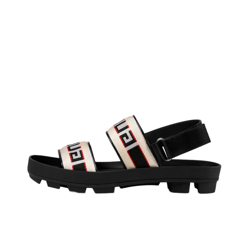 GUCCI Stripe Strap Sandals-0