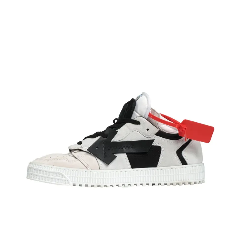 OFF WHITE C/O Virgil Abloh Men'S Black And White Off Court Low Sneakers-0