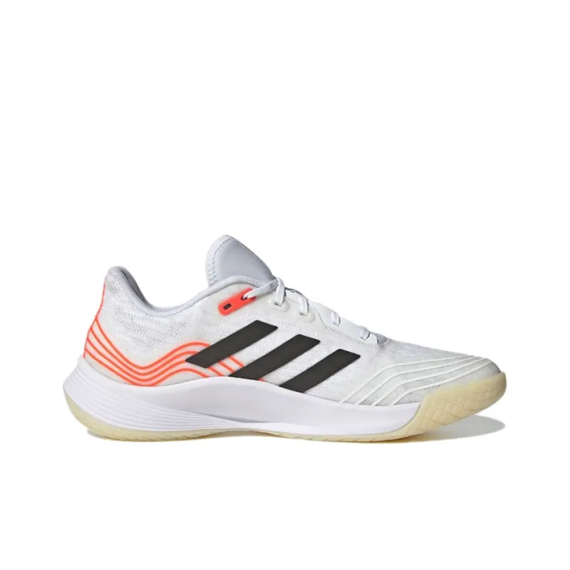 Adidas Novaflight Tokyo Volleyball Slip Resistant Low Top Tennis Shoes Men's White Black Red-1