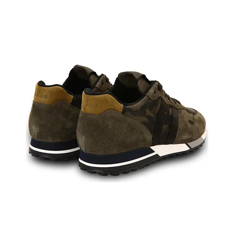 HOGAN H383 Cushioned Anti-Slip And Wear-Resistant Lightweight Low-Top Casual Shoes Men's Dark Brown-3