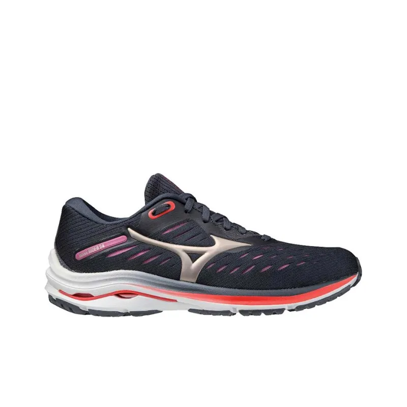 Wave Rider Women's Mizuno 24 'Navy Red'-1