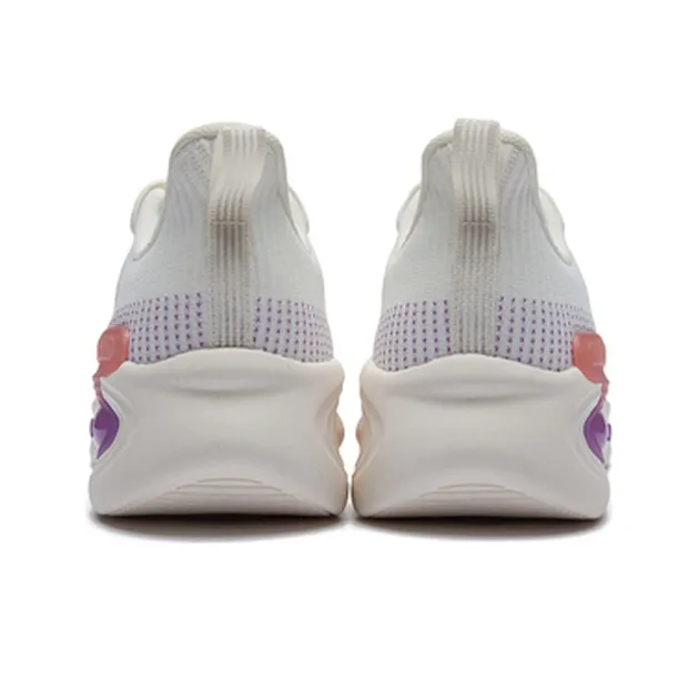 361° Cushioning, Slip Resistant, Breathable, Lightweight Low Top Running Shoes Women's White Pink-2