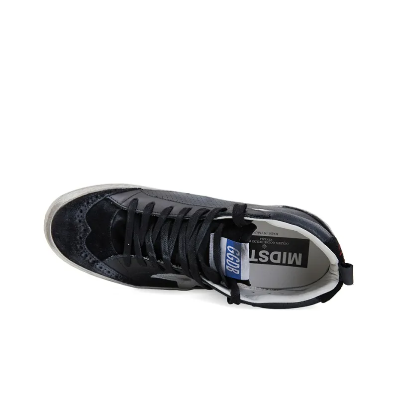 Golden Goose Mid Star Stylish Skateboarding Shoes Men's Black-2