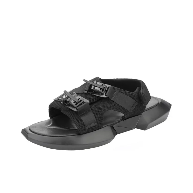 NORVINCY Soft Sole Hook and Loop Trendy Beach Sandals Unisex-1