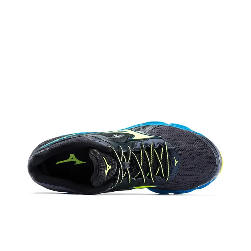Mizuno Mizuno Inspire 14 Anti-Slip And Wear-Resistant Breathable Low-Top Running Shoes Men's Blue Yellow-2