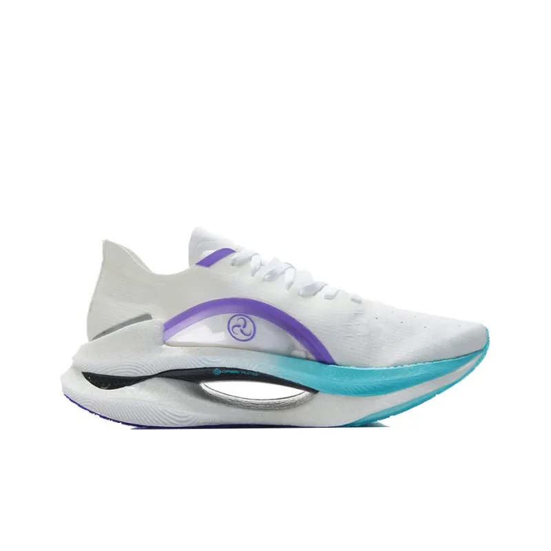 LINING DOPAMINE Running Shoes Men Low Top Standard White/Fluorescent Blue Purple-1