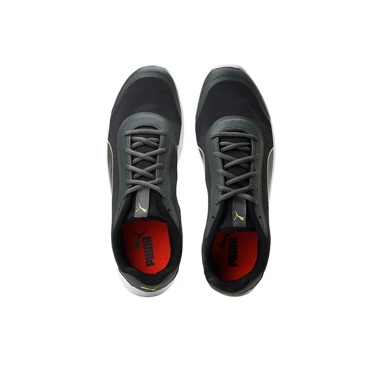 PUMA Runner V2 Cushioning Anti-Slip And Wear-Resistant Low-Top Running Shoes Men's Green Black White-3