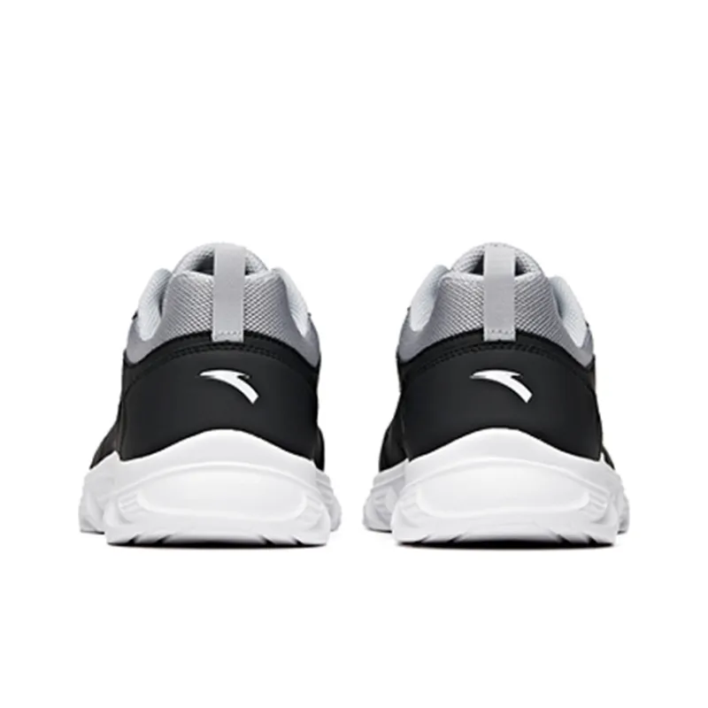 Anta Slip Resistant, Abrasion Resistant, Lightweight Low Top Running Shoes Men's Black Gray-4