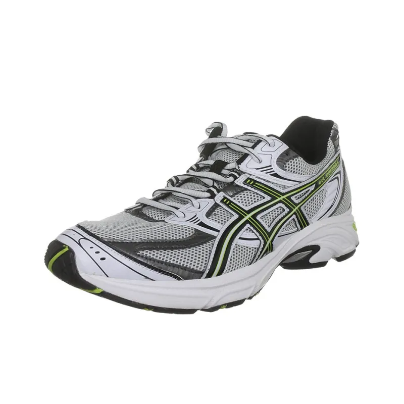 Asics Gel-Oberon 6 Low-Top Running Shoes Men's White Black Yellow-2