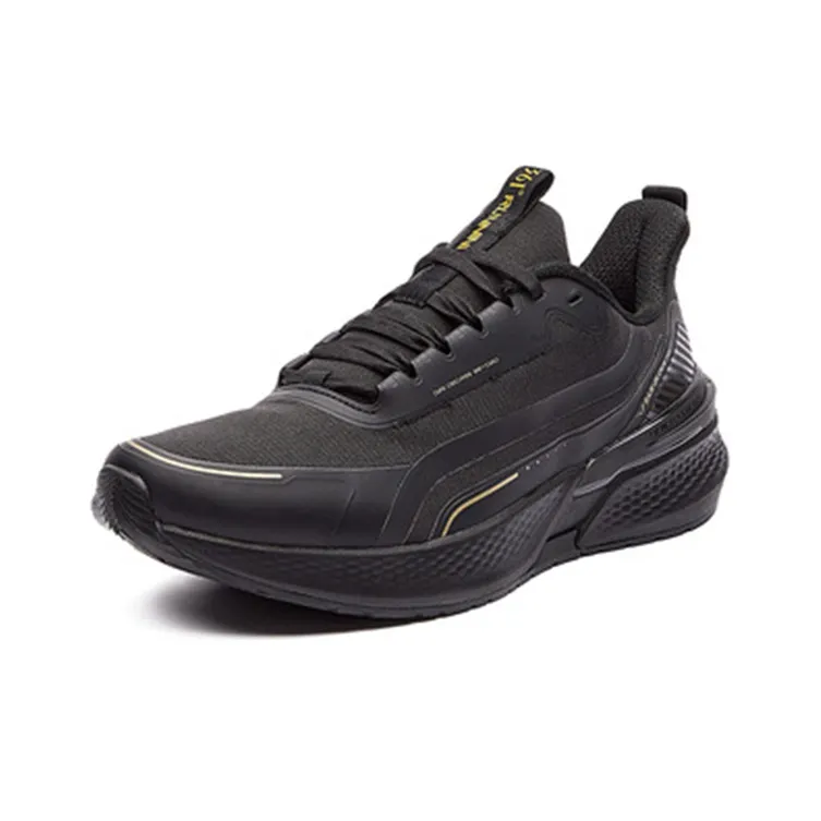 361° Rain Screen Cushioning Low-Top Running Shoes Men's Obsidian Black-1