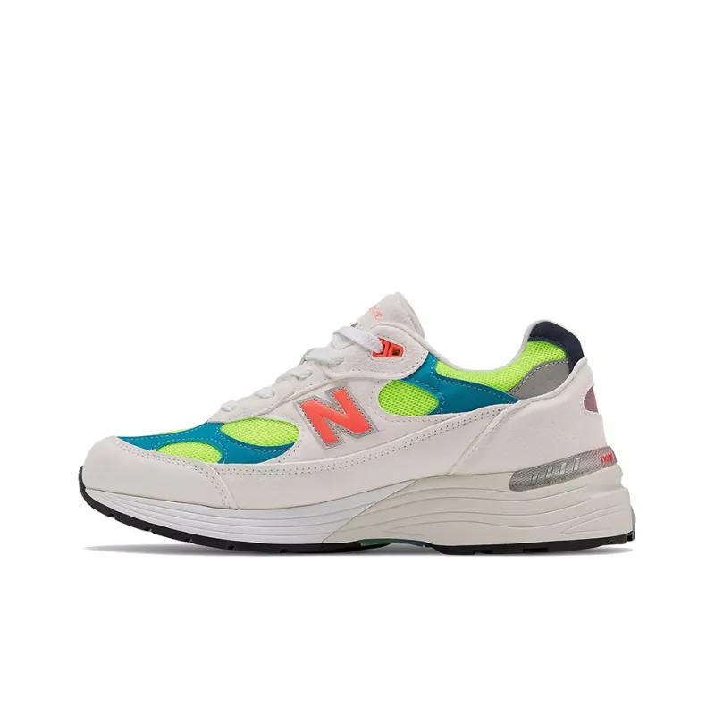 New Balance 992 White Neon Cyan-0