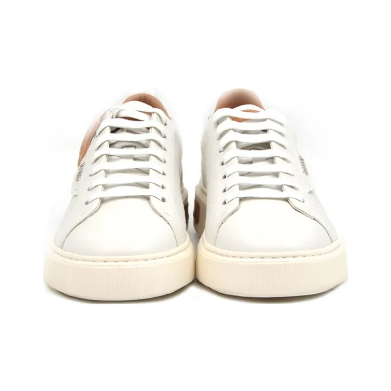 BALLY Low Top Running Shoes Men White-4