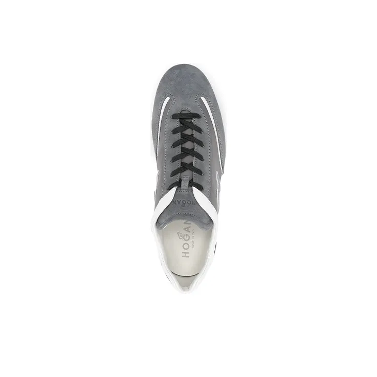 HOGAN Olympia Cushioning Anti-Slip And Wear-Resistant Low-Top Running Shoes Men's Gray-4