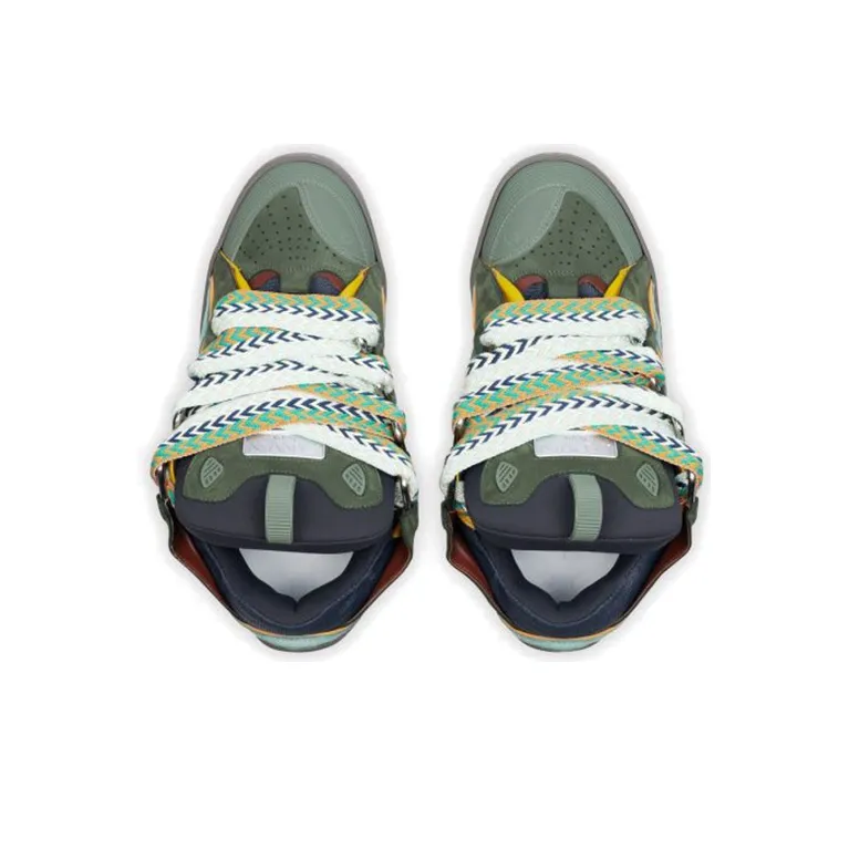 Lanvin Curb Sneakers Green-3