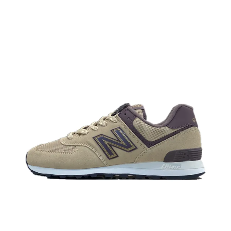 New Balance 574 Sport Shoes Brown 'Khaki Purple'-0